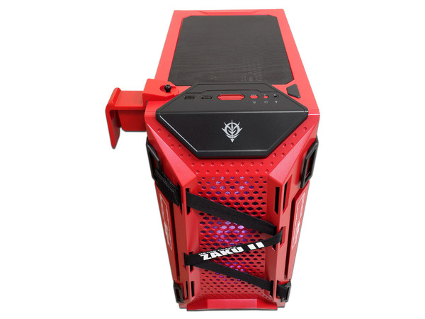 Gabinete Asus TUF Gaming GT301 ZAKU II Mid-Tower, Vidrio templado, ARGB, USB. Color Negro/ Rojo