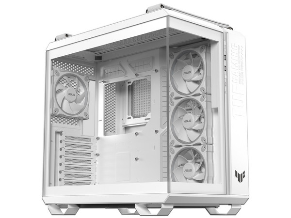 Gabinete ASUS TUF Gaming GT502 Horizon ARGB, Mid Tower, ATX, No incluye Fuente de Poder. Color Blanco.
