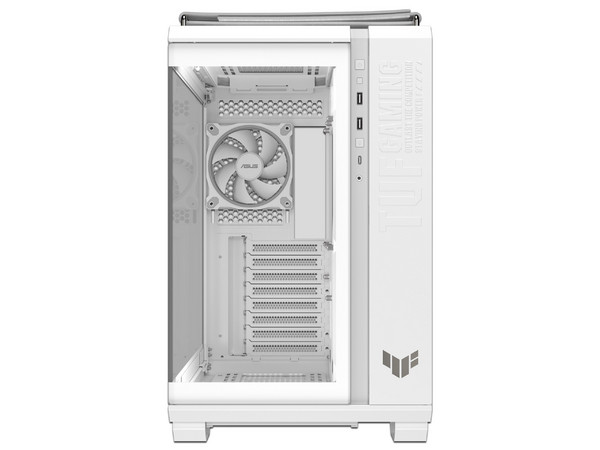 Gabinete ASUS TUF Gaming GT502 Horizon ARGB, Mid Tower, ATX, No incluye Fuente de Poder. Color Blanco.