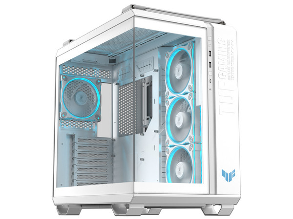 Gabinete ASUS TUF Gaming GT502 Horizon ARGB, Mid Tower, ATX, No incluye Fuente de Poder. Color Blanco.