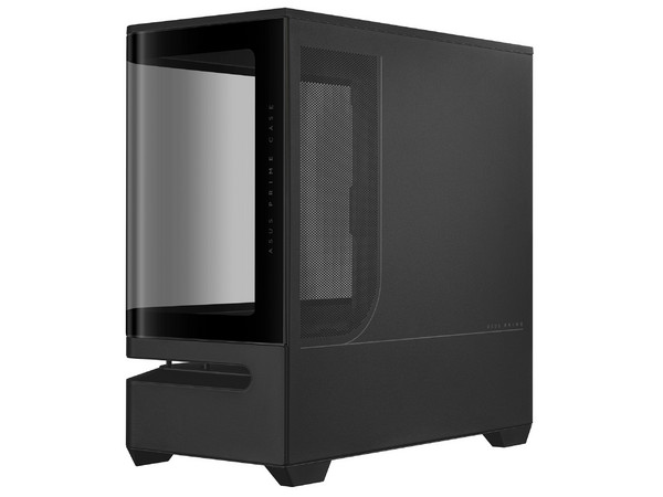 Gabinete ASUS PRIME AP202, Mid-Tower, Micro-ATX, (No incluye fuente de poder). Color negro.