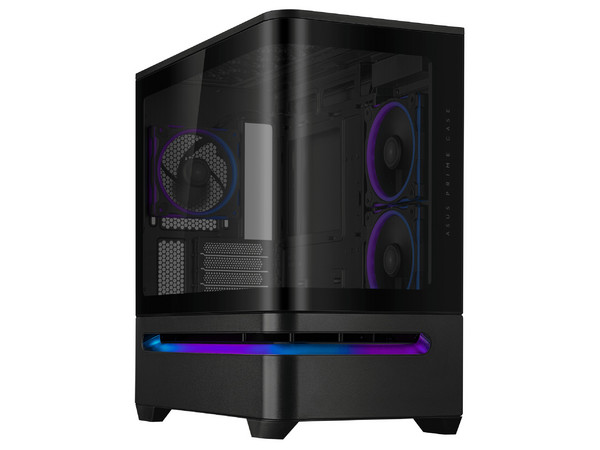 Gabinete ASUS PRIME AP202, Mid-Tower, Micro-ATX, (No incluye fuente de poder). Color negro.