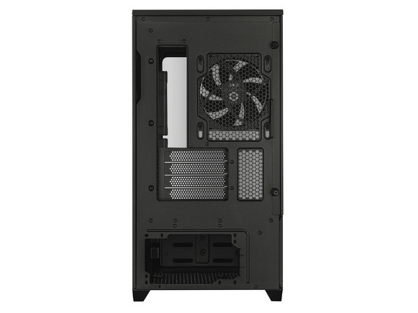 Gabinete ASUS PRIME AP202, Mid-Tower, Micro-ATX, (No incluye fuente de poder). Color negro.
