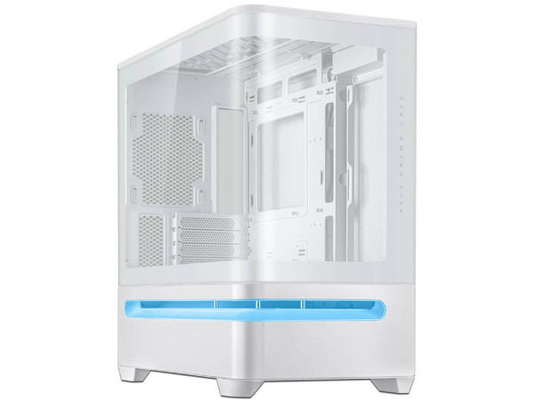 Gabinete ASUS PRIME AP202, Mid Tower, Micro-ATX, No Incluye Fuente de Poder. Color Blanco.