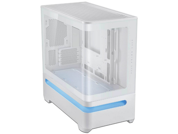 Gabinete ASUS PRIME AP202, Mid Tower, Micro-ATX, No Incluye Fuente de Poder. Color Blanco.