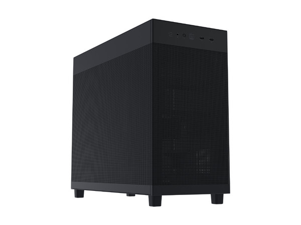 Gabinete ASUS Prime AP303 Mesh, Mid-Tower, Micro-ATX, (No incluye fuente de poder). Color negro.
