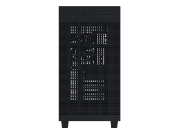 Gabinete ASUS Prime AP303 Mesh, Mid-Tower, Micro-ATX, (No incluye fuente de poder). Color negro.

