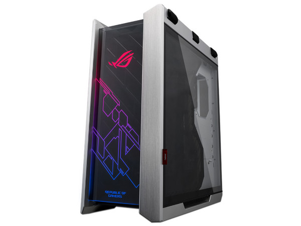Gabinete Gamer ASUS ROG Strix Helios GX601, iluminación LED RGB, E-ATX, (Fuente de poder no incluida). Color Blanco.