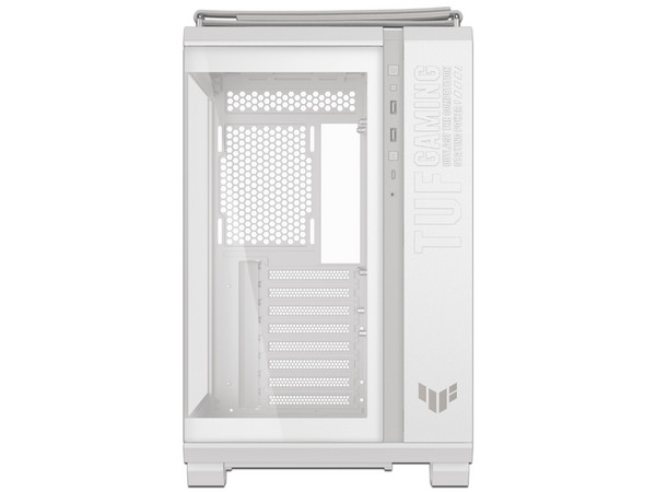 Gabinete ASUS TUF Gaming GT502 Horizon, Mid Tower, ATX, No Incluye Fuente de Poder. Color Blanco.