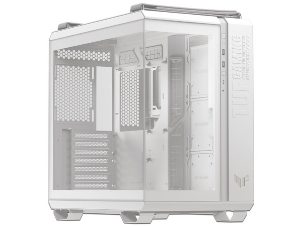 Gabinete ASUS TUF Gaming GT502 Horizon, Mid Tower, ATX, No Incluye Fuente de Poder. Color Blanco.