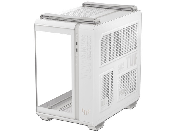 Gabinete ASUS TUF Gaming GT502 Horizon, Mid Tower, ATX, No Incluye Fuente de Poder. Color Blanco.