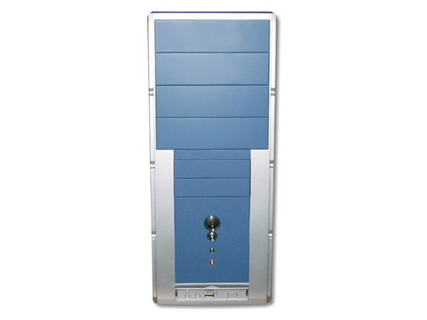 Gabinete Acteck Brunswick- Azul, ATX con fuente de 350W, panel lateral con ventilación.