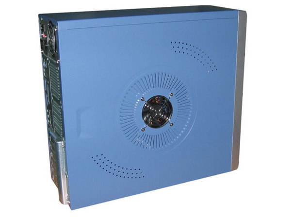Gabinete Acteck Brunswick- Azul, ATX con fuente de 350W, panel lateral con ventilación.