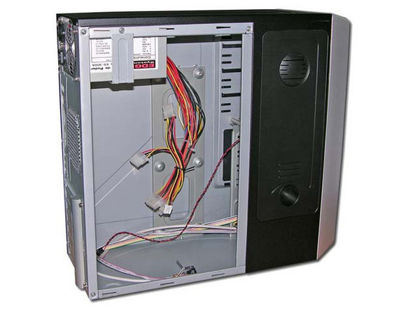Gabinete Acteck Kodiak ATX con fuente de 350W, Negro con Plateado.