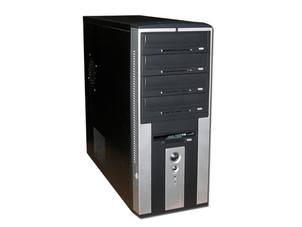Gabinete Acteck Milan ATX con fuente de 300W, Negro con Plateado.