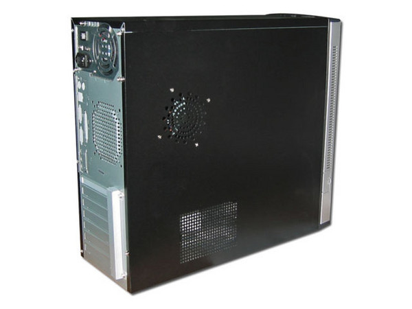 Gabinete Acteck Milan ATX con fuente de 300W, Negro con Plateado.