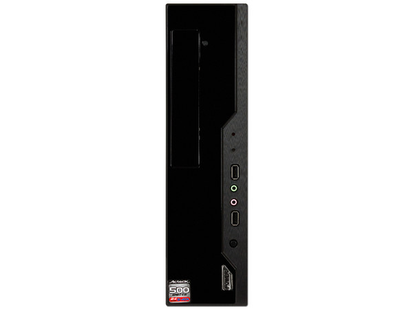 Gabinete Slim Acteck Lumino, Micro-ATX, con fuente de 500W.
