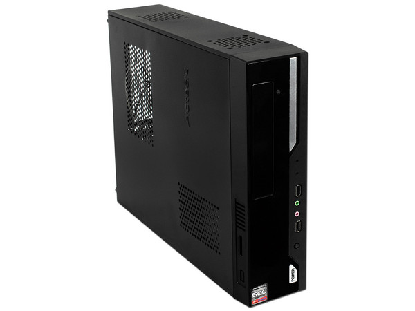 Gabinete Slim Acteck Lumino, Micro-ATX, con fuente de 500W.