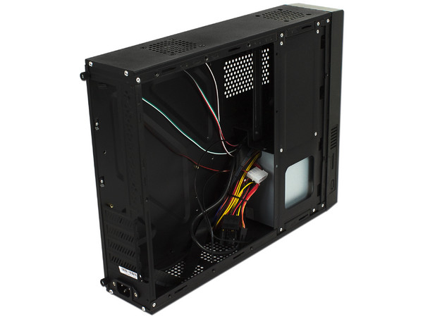 Gabinete Slim Acteck Lumino, Micro-ATX, con fuente de 500W.