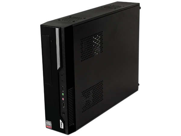 Gabinete Slim Acteck Lumino, Micro-ATX, con fuente de 500W.