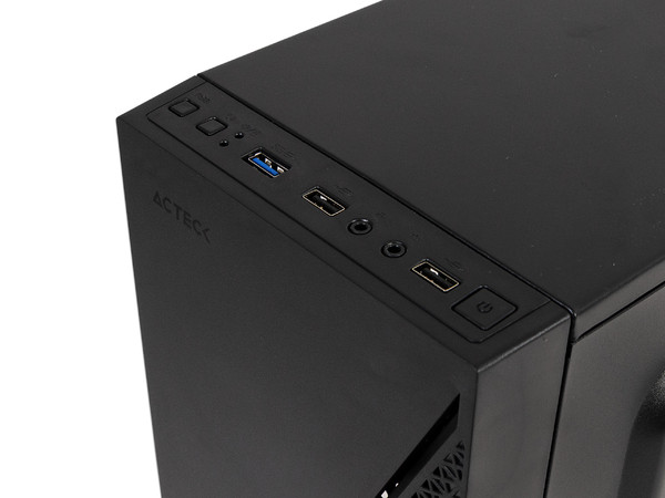 Gabinete Acteck Kioto GC460, RGB, Micro ATX, Incluye Fuente de 500W. Color Negro