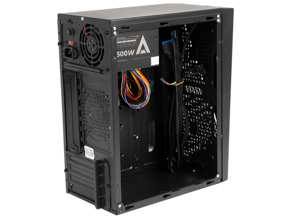 Gabinete Acteck Kioto GC460, RGB, Micro ATX, Incluye Fuente de 500W. Color Negro