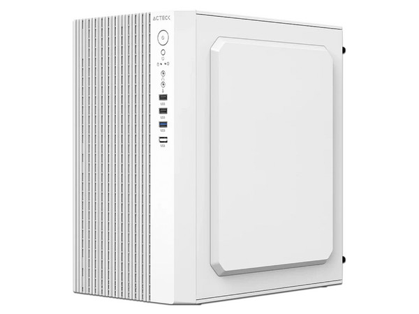 Gabinete Acteck Zenith GI656, Mini-Tower, Micro-ATX, Incluye fuente de poder de 500W. Color Blanco.