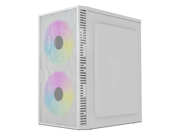 Gabinete Acteck Fuji GC470, Mini-Tower, Micro-ATX, Incluye fuente de poder de 500W. Color Blanco.