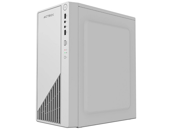 Gabinete Acteck Kioto GC220F, Mini-Tower, Micro-ATX, (Incluye Fuente de poder de 500W), Color Blanco.