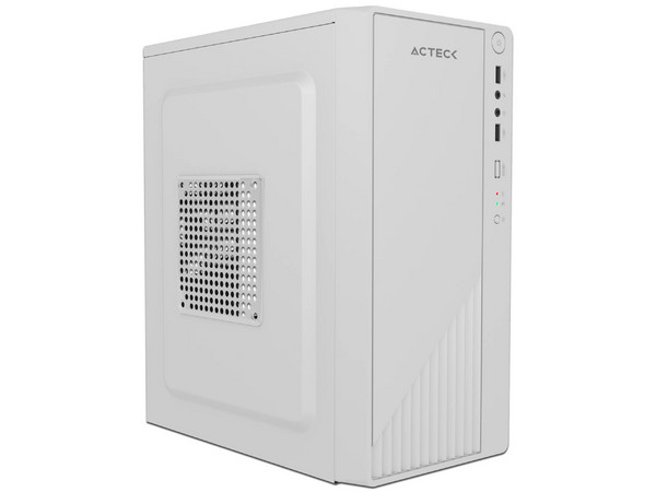 Gabinete Acteck Kioto GC220F, Mini-Tower, Micro-ATX, (Incluye Fuente de poder de 500W), Color Blanco.