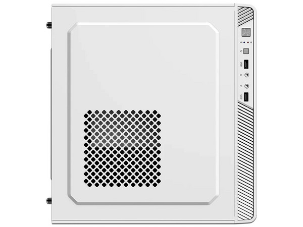 Gabinete Micro Torre Performance II GI215F Soporte para Ventiladores, Puertos USB y Audio, Color Blanco.