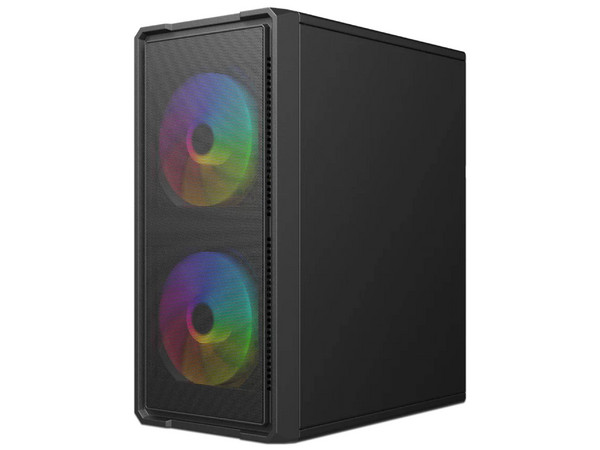 Gabinete ACTECK Doom Ultra Mesh GI75OM, Mini Tower, Micro-ATX / Mini-ITX, Incluye 2 Ventiladores FRGB, Fuente de Poder de 500W, Cristal Templado. Color Negro.