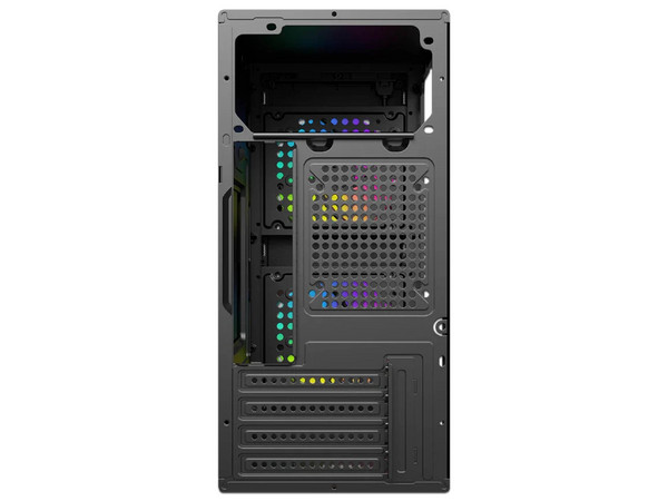 Gabinete ACTECK Doom Ultra Crystal GI750C, Mini Tower, Micro-ATX, Fuente de Poder de 500W, Cristal Templado. Incluye 2 Ventiladores.