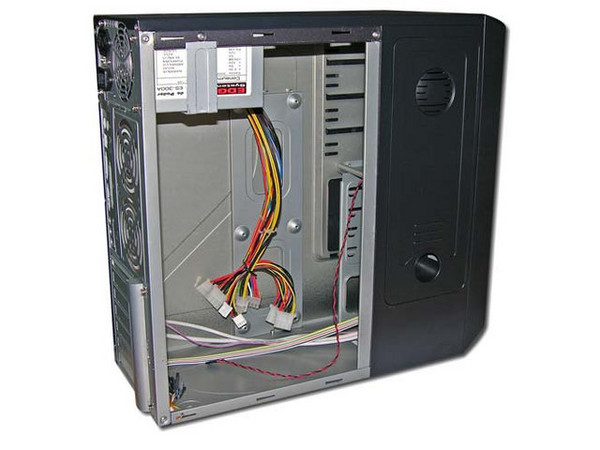Gabinete Acteck Kodiak ATX con fuente de 350W, Negro con Plateado.