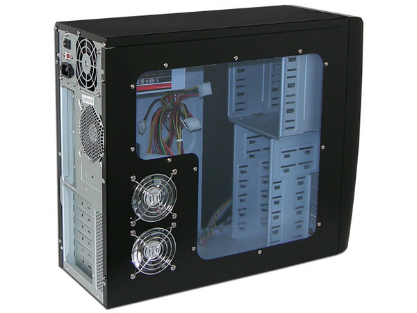 Gabinete Acteck Aspen-XP, ATX con fuente de 400W, Panel lateral con Acrílico y 2 Ventiladores.