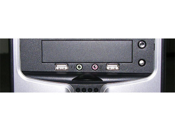 Gabinete Acteck KNOX con fuente de 400W ATX, Negro con Plateado.