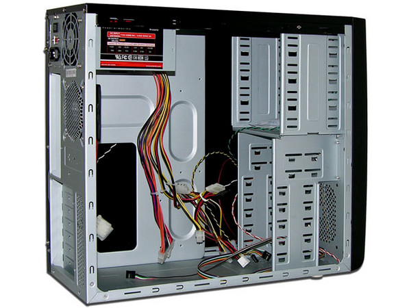Gabinete Acteck KNOX con fuente de 400W ATX, Negro con Plateado.