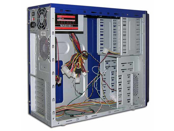 Gabinete Acteck Cooper ATX con fuente de 400W, Color Azul con Negro