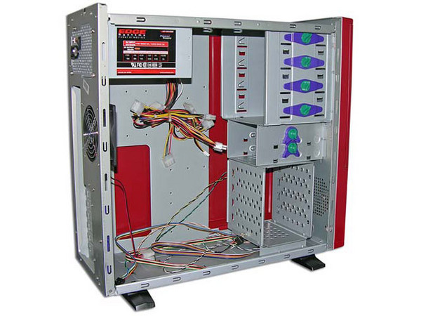 Gabinete Acteck Hydrax Color Rojo con fuente de 400W, ATX