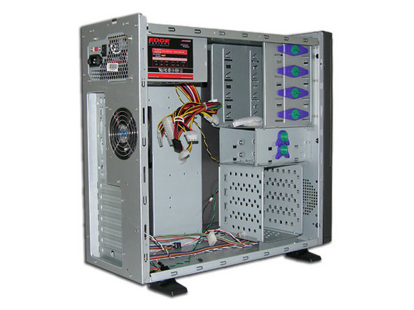 Gabinete Acteck Hydrax con fuente de 400W, ATX, Color Gris Oscuro