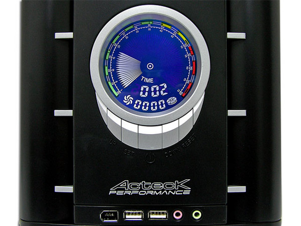 Gabinete Acteck Nitrox con fuente de 500W, ATX, Color Negro