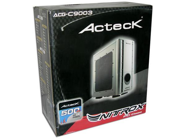 Gabinete Acteck Nitrox con fuente de 500W, ATX, Color Negro