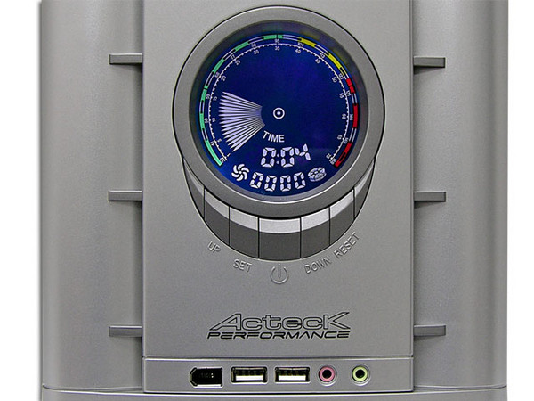 Gabinete Acteck Nitrox con fuente de 500W, ATX, Color Plateado