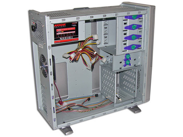 Gabinete Acteck Nitrox con fuente de 500W, ATX, Color Plateado