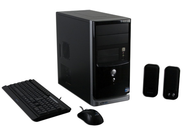 KIT Acteck ACG-K006 de Gabinete MicroATX  con fuente de  500W, Teclado, Mouse y Bocinas. Color Negro   