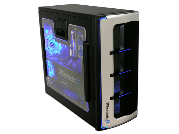 Gabinete Gamer Acteck Thorx con fuente de 600W, ATX, Color Negro/Plateado