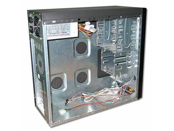 Gabinete Acteck Bronx, ATX con fuente de 300W, color negro con luz neon azul.
