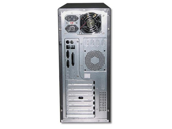 Gabinete Acteck Bronx, ATX con fuente de 300W, color negro con luz neon azul.