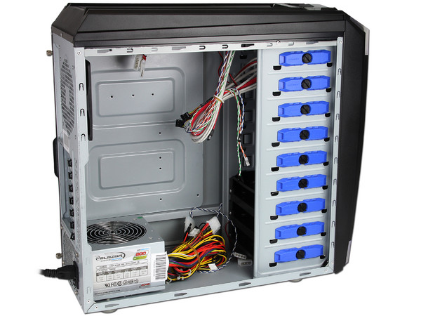 Gabinete Gamer Acteck Kryptox T9700 con fuente de 600W, ATX, Color Negro con Leds Azules
