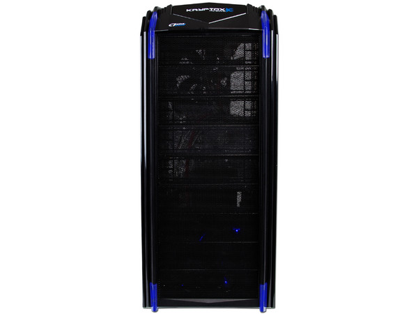 Gabinete Gamer Acteck Kryptox T9700 sin fuente de poder, ATX, Color Negro con Leds Azules